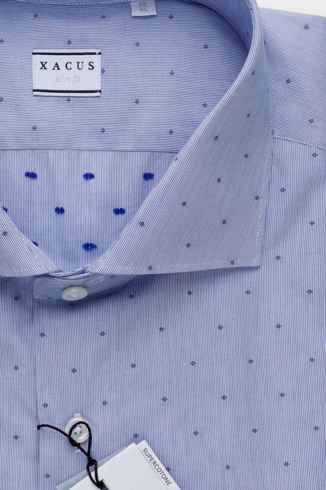 xacus Hemd Herren Xacus Slim Halb Unifarben 100% Baumwolle kragen Französisch Lange Ärmel Exklusive Angebote