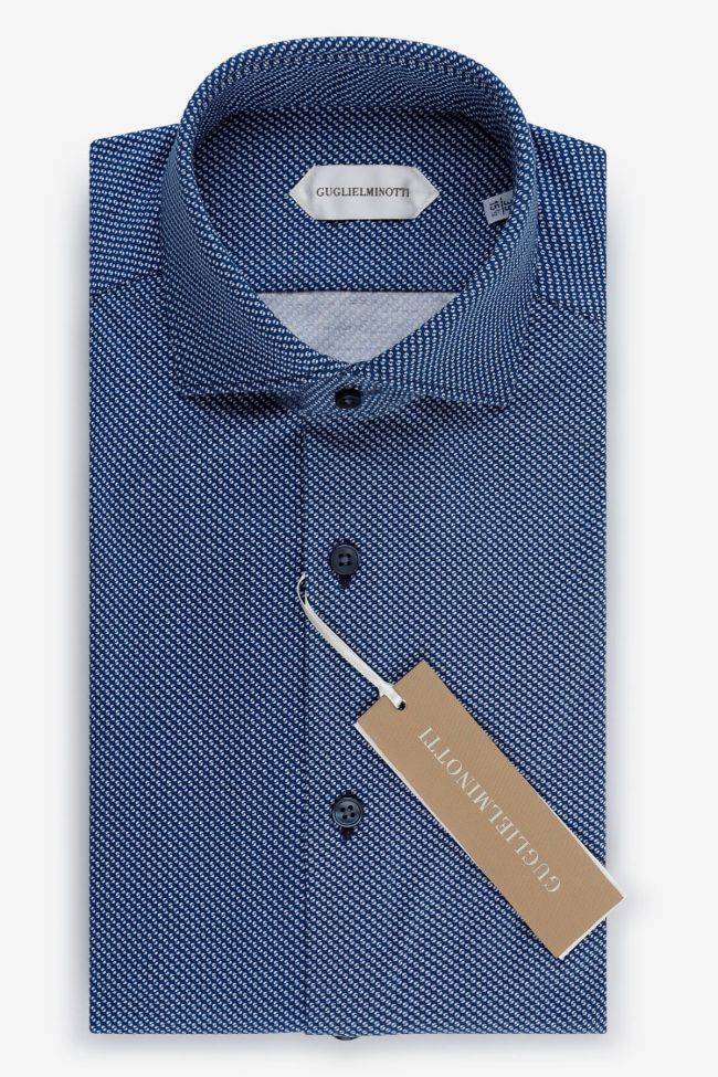 guglielminotti Hemd Herren Guglielminotti Regular Halb Unifarben 85% poliammide 15% elastam kragen Französisch Lange Ärmel Blitzangebot