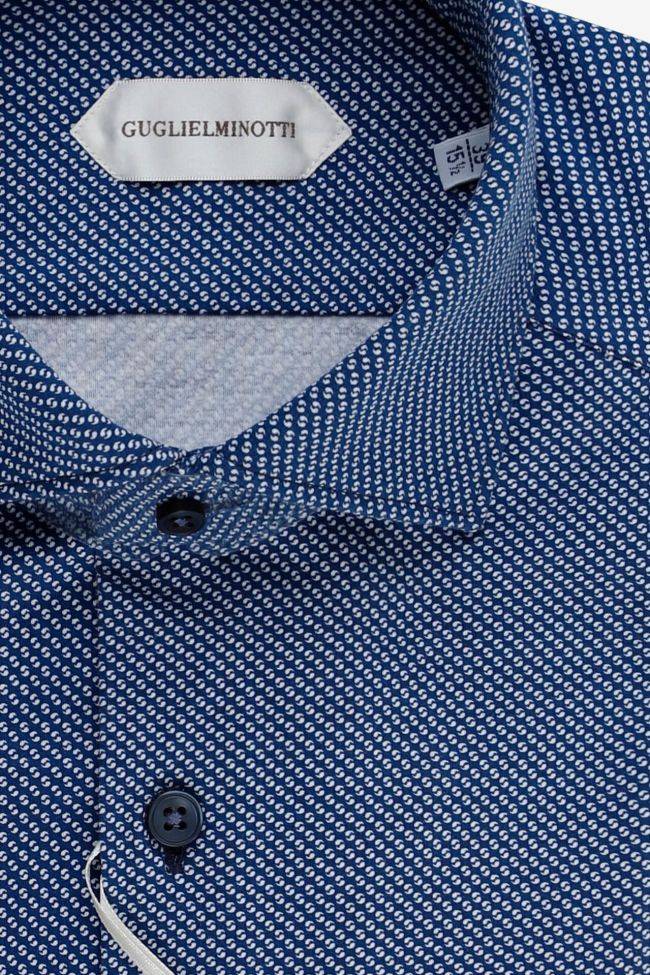 guglielminotti Hemd Herren Guglielminotti Regular Halb Unifarben 85% poliammide 15% elastam kragen Französisch Lange Ärmel Blitzangebot