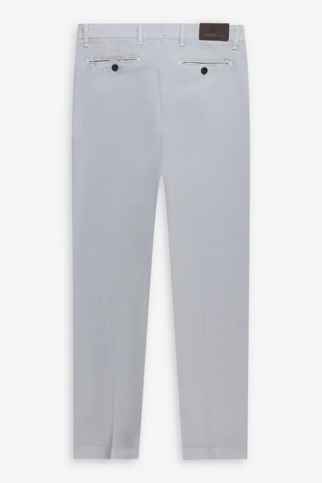 moro Hose Herren Moro Chinos Slim Einfarbig 66% polyester 34%linen Kauf eins, bekomm eins gratis