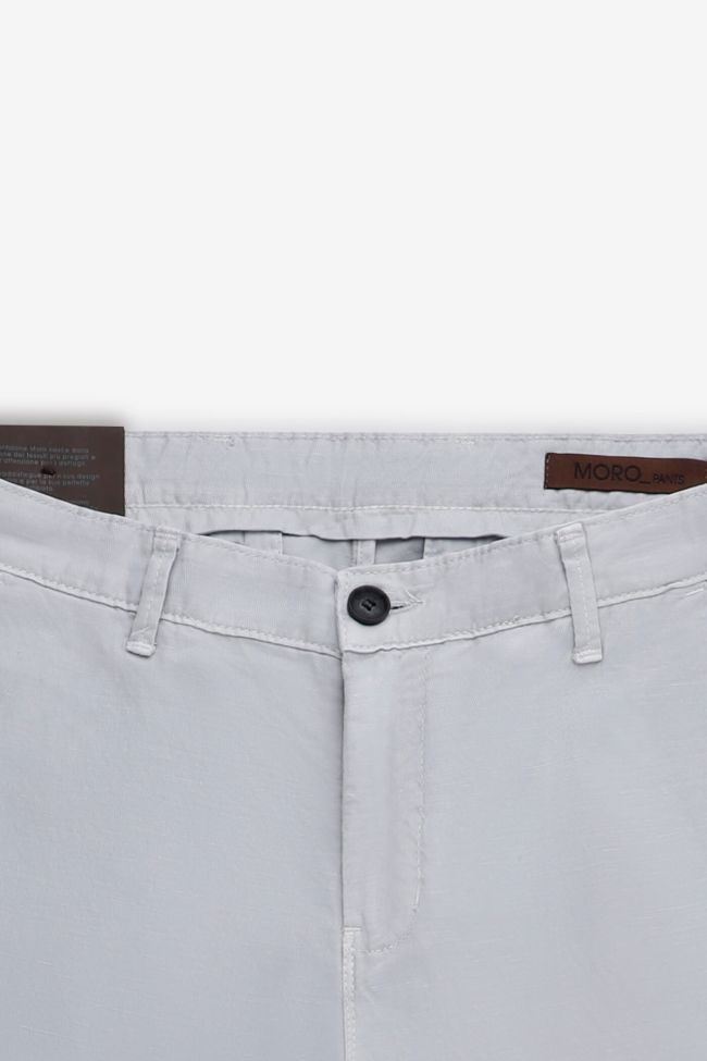 moro Hose Herren Moro Chinos Slim Einfarbig 66% polyester 34%linen Kauf eins, bekomm eins gratis