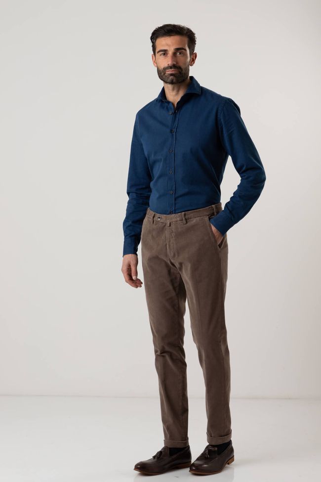 b-settecento Hose Herren B-Settecento Chinos Slim Einfarbig 98% cotton 2% elastan Tägliche Deals
