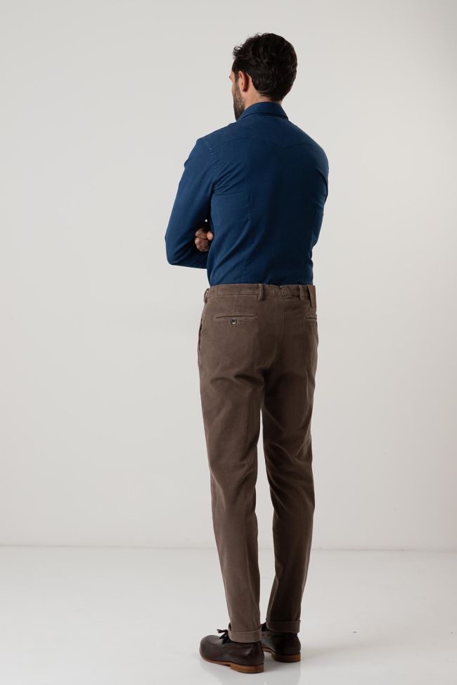 b-settecento Hose Herren B-Settecento Chinos Slim Einfarbig 98% cotton 2% elastan Tägliche Deals