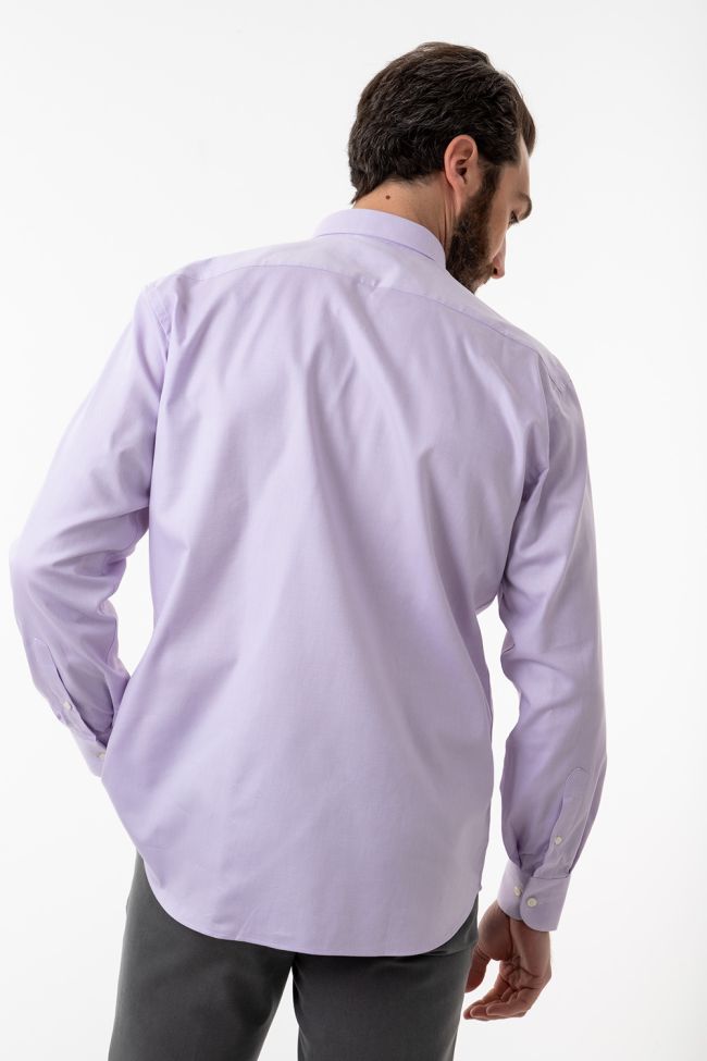 aplomb Hemd Herren Aplomb Classic Einfarbig 100% Baumwolle kragen Button-Down Lange Ärmel im Angebot