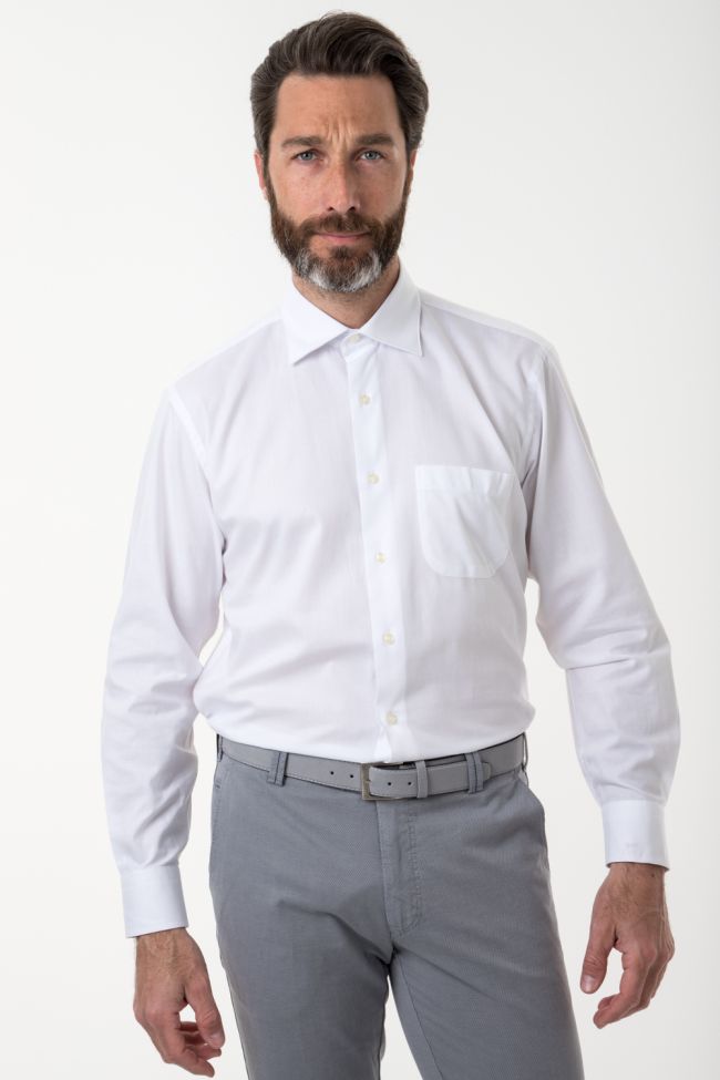 aplomb Hemd Herren Aplomb Classic Einfarbig 100% Baumwolle kragen Italienisch Lange Ärmel Schlussverkauf