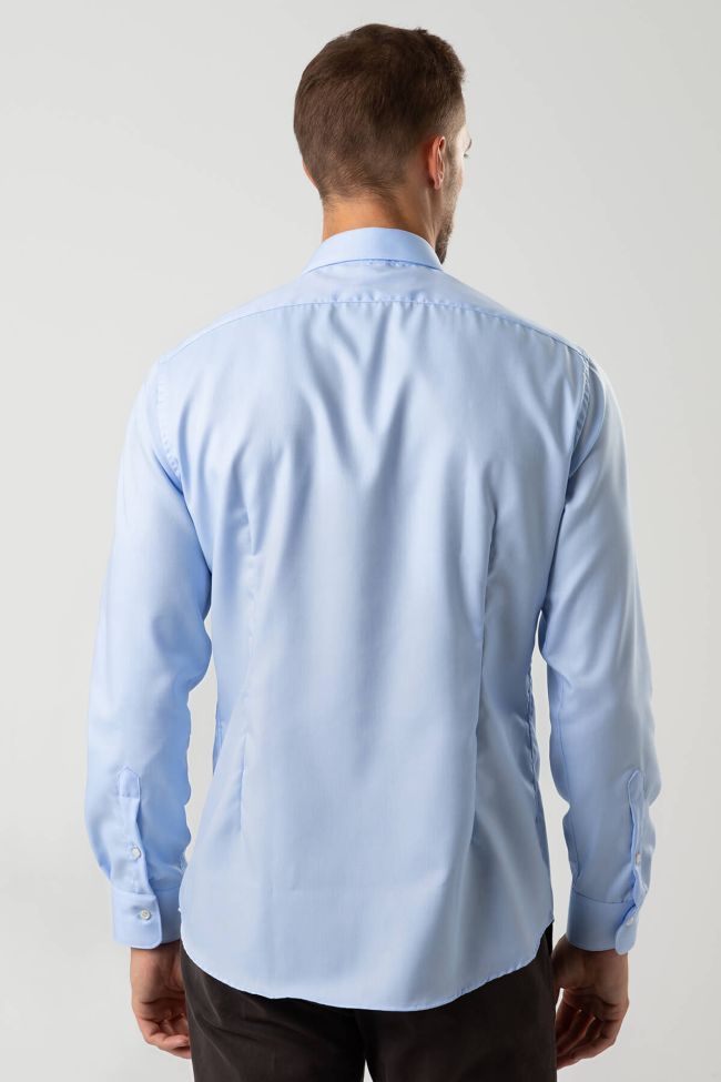 ingram Hemd Herren Ingram Slim Bügelfreie Einfarbig 100% Baumwolle kragen Italienisch Lange Ärmel Begrenztes Angebot