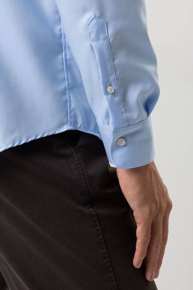 ingram Hemd Herren Ingram Slim Bügelfreie Einfarbig 100% Baumwolle kragen Italienisch Lange Ärmel Begrenztes Angebot