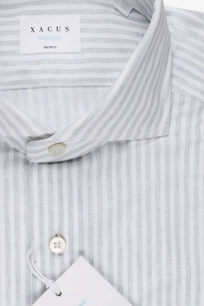 xacus Hemd Herren Xacus Regular Bügelfreie Streifen 86% poliammide 14% elastan kragen Französisch Lange Ärmel Neueste Mode