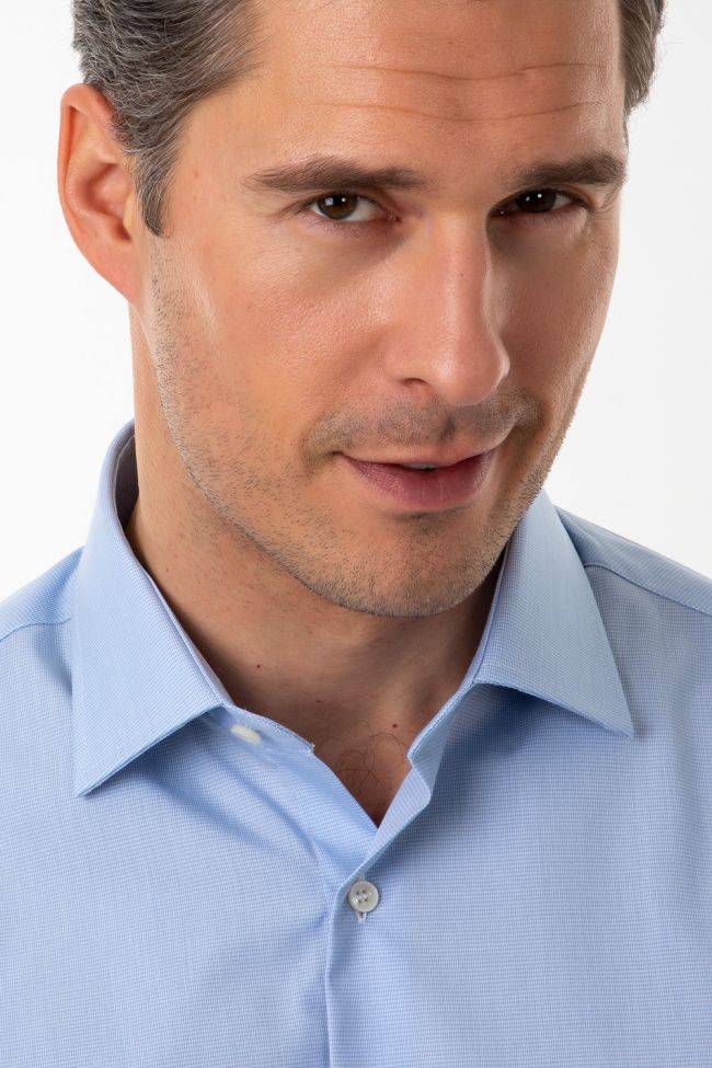 ingram Hemd Herren Ingram Slim Bügelfreie Einfarbig 100% Baumwolle kragen Italienisch Lange Ärmel Blitzangebot