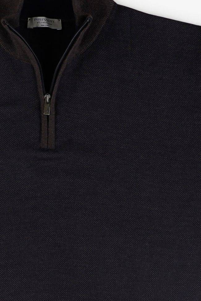 privati firenze Strickwaren Herren Privati Firenze Reißverschluss Slim Halb Unifarben 100% Merinowolle Extrafine Riesige Ersparnisse