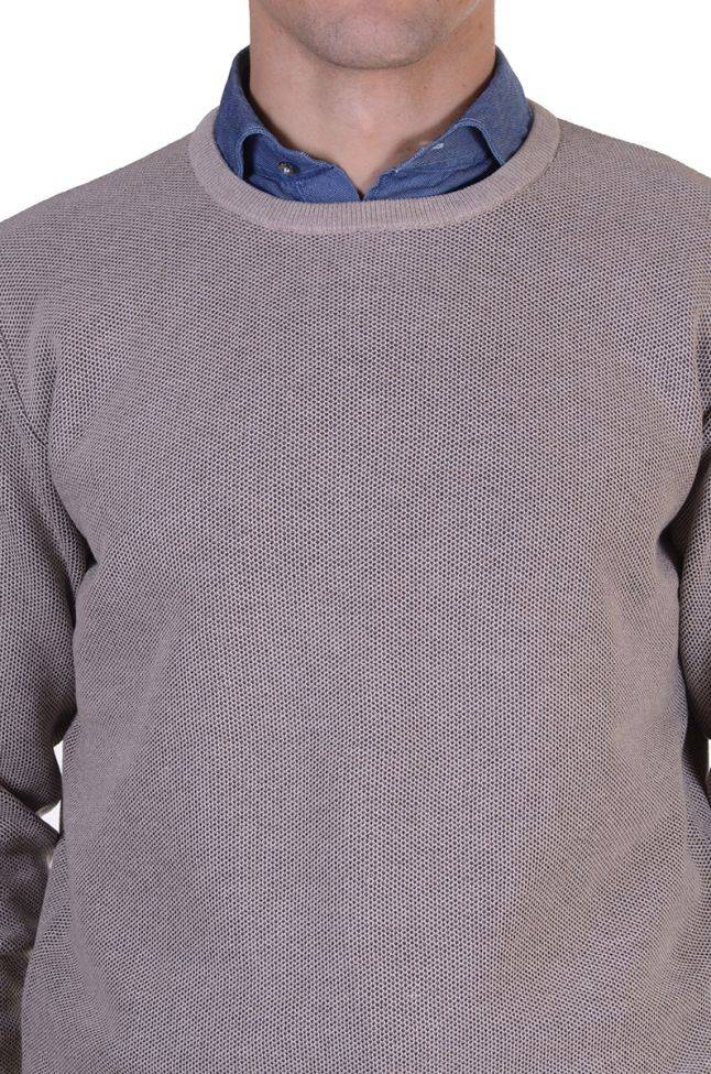 casamoda Strickwaren Herren Casamoda Rundhalsausschnitt Classic Einfarbig 100% winter cotton Super Sparpreis