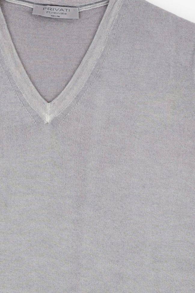 privati firenze Strickwaren Herren Privati Firenze V-Ausschnitt Regular Einfarbig 100% Merinowolle Letzte 3 Tage