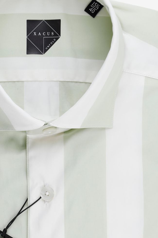 xacus Hemd Herren Xacus Classic Streifen 100% Baumwolle kragen Französisch Lange Ärmel Outlet