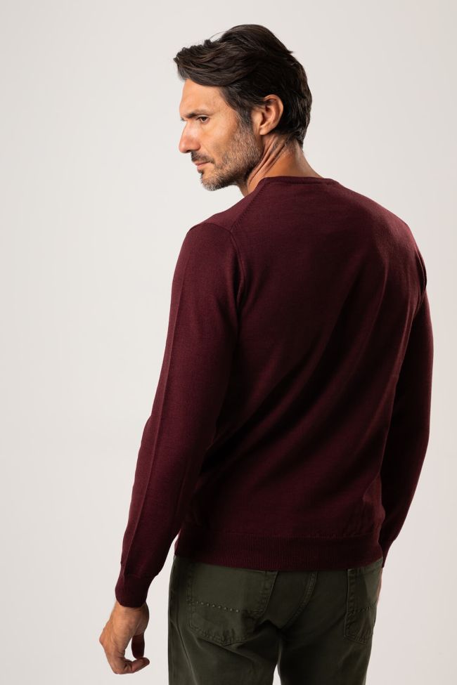 privati firenze Strickwaren Herren Privati Firenze Rundhalsausschnitt Slim Einfarbig 100% Merinowolle Auslauf