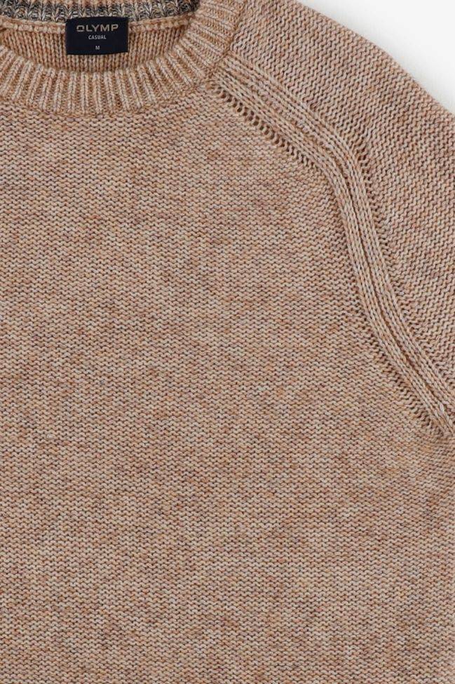 olymp Strickwaren Herren Olymp Rundhalsausschnitt Regular Einfarbig 74 % wool & 26 % cotton Flash Sale