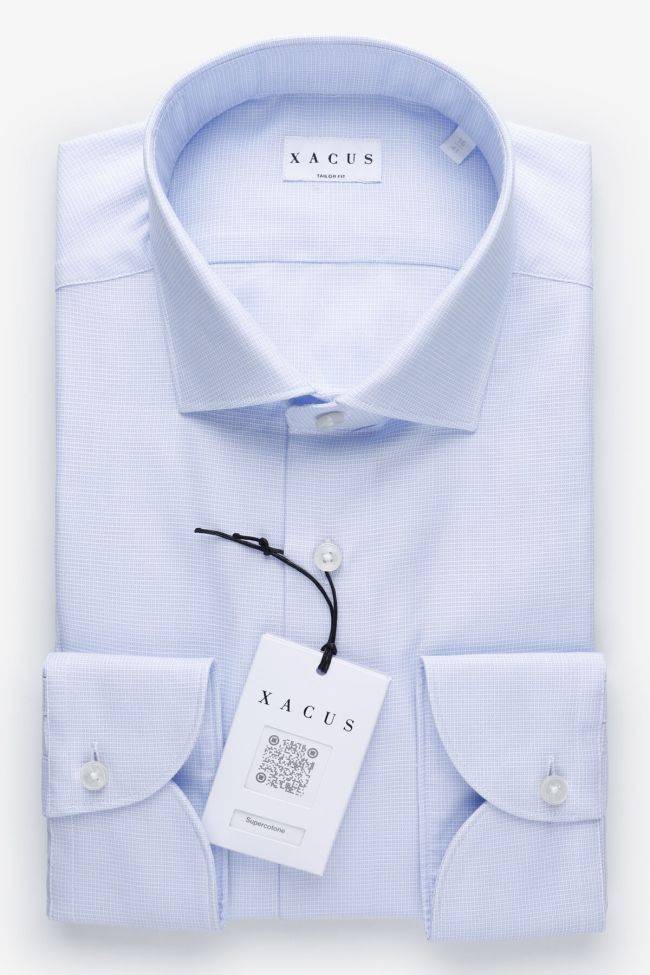 xacus Hemd Herren Xacus Regular Halb Unifarben 100% Baumwolle kragen Französisch Lange Ärmel Exklusivangebot