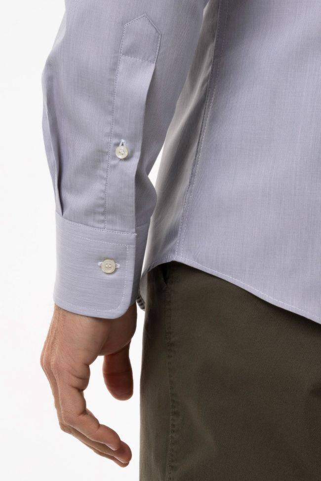 ingram Hemd Herren Ingram Slim Streifen 100% Baumwolle kragen Italienisch Lange Ärmel Preisnachlass