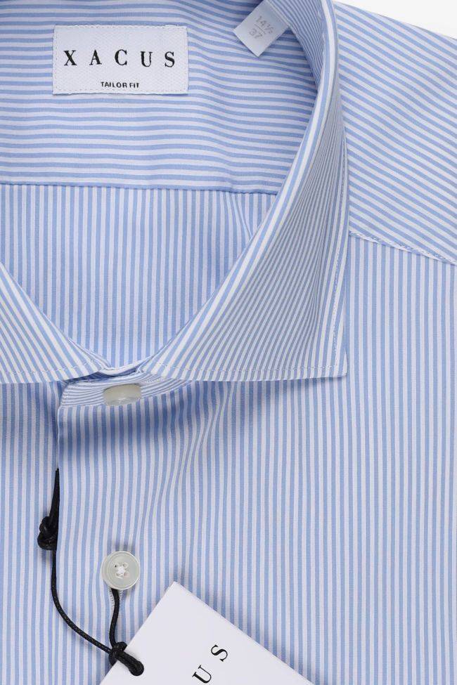 xacus Hemd Herren Xacus Regular Streifen 100% Baumwolle kragen Französisch Lange Ärmel Weihnachtsangebot