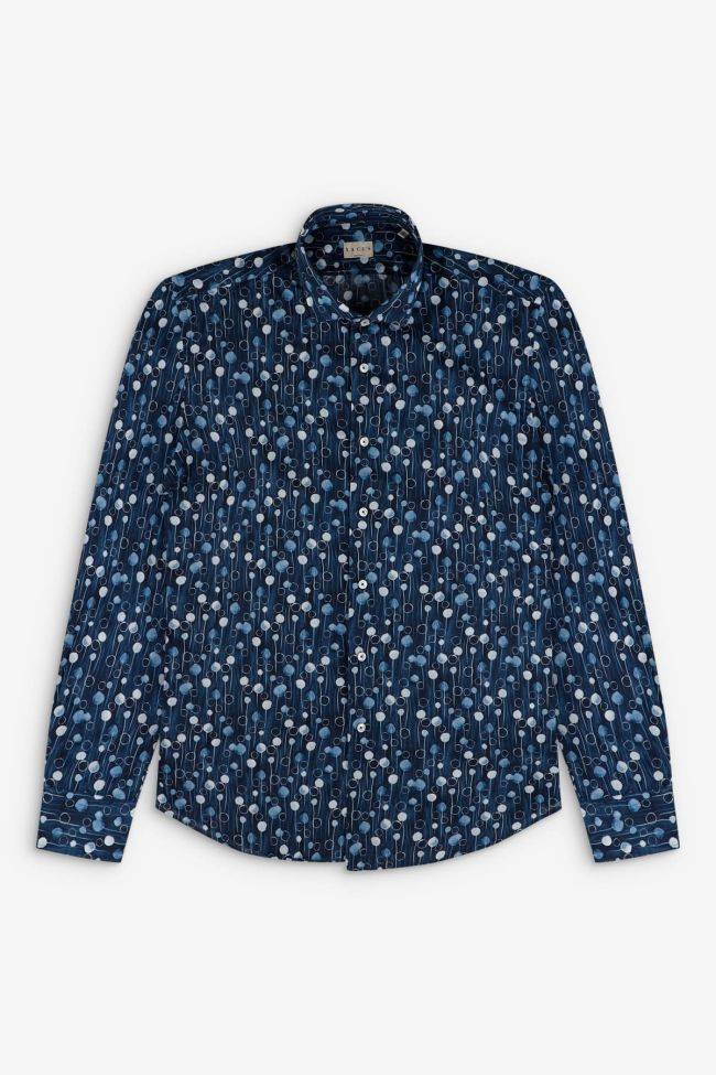 xacus Hemd Herren Xacus Regular Muster 100% Baumwolle gewaschen kragen Französisch Lange Ärmel Vatertagsangebot