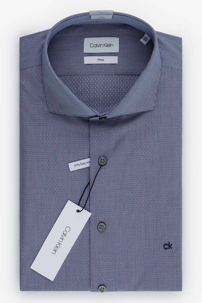 calvin klein Hemd Herren Calvin Klein Regular Halb Unifarben 100% Baumwolle kragen Französisch Lange Ärmel Exklusive Angebote