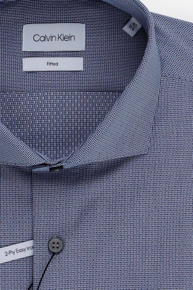 calvin klein Hemd Herren Calvin Klein Regular Halb Unifarben 100% Baumwolle kragen Französisch Lange Ärmel Exklusive Angebote