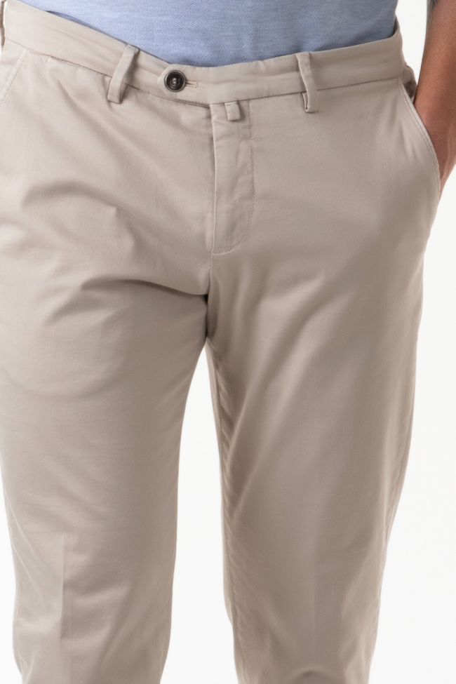 b-settecento Hose Herren B-Settecento Chinos Slim Einfarbig 97% Baumwolle 3% elastan Begrenzte Freigabe