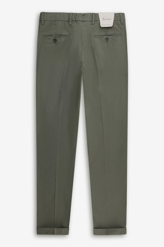 b-settecento Hose Herren B-Settecento Chinos Classic Einfarbig 98% Baumwolle 2% Dow XLA Fabrikladen