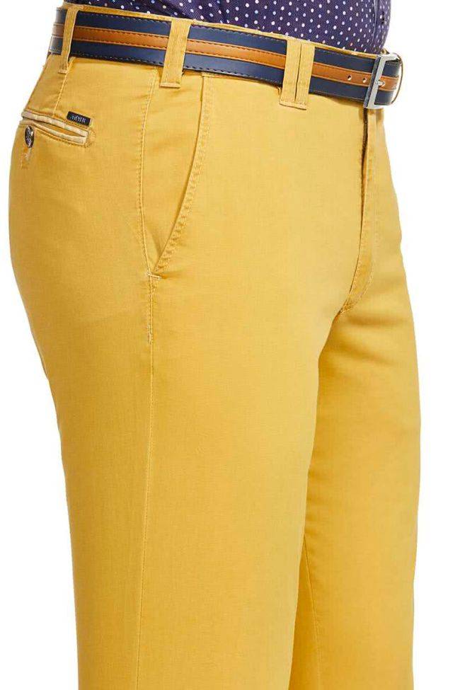 meyer Hose Herren Meyer Chinos Regular Einfarbig 97% Baumwolle 3% elastan Auslauf