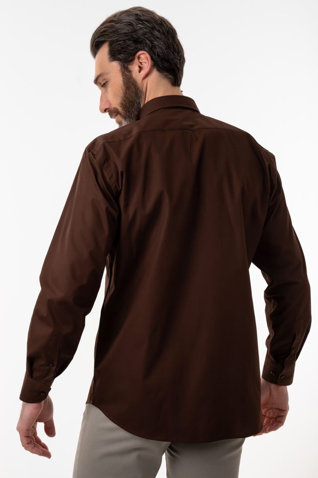 aplomb Hemd Herren Aplomb Classic Einfarbig 100% Baumwolle kragen Button-Down Lange Ärmel Limitierter Zeitrabatt