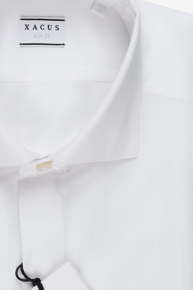 xacus Hemd Herren Xacus Slim Einfarbig 100% Baumwolle kragen Französisch Lange Ärmel Rabatt