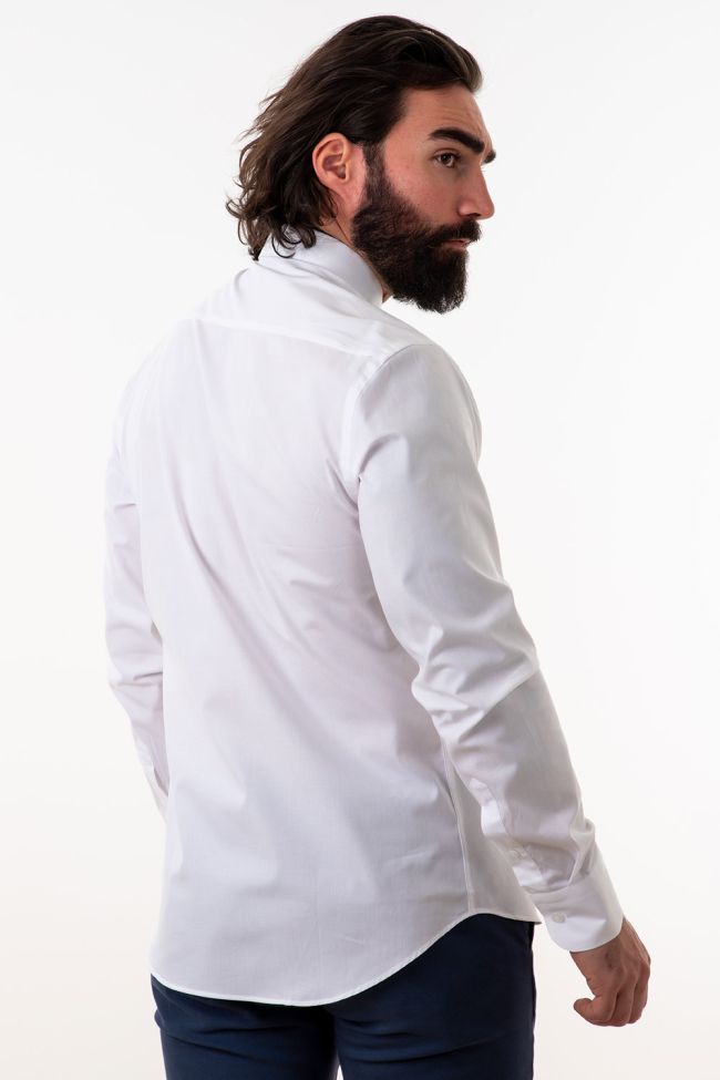 aplomb Hemd Herren Aplomb Slim Einfarbig 97% Baumwolle 3% elastan kragen Italienisch Lange Ärmel Versandkostenfrei