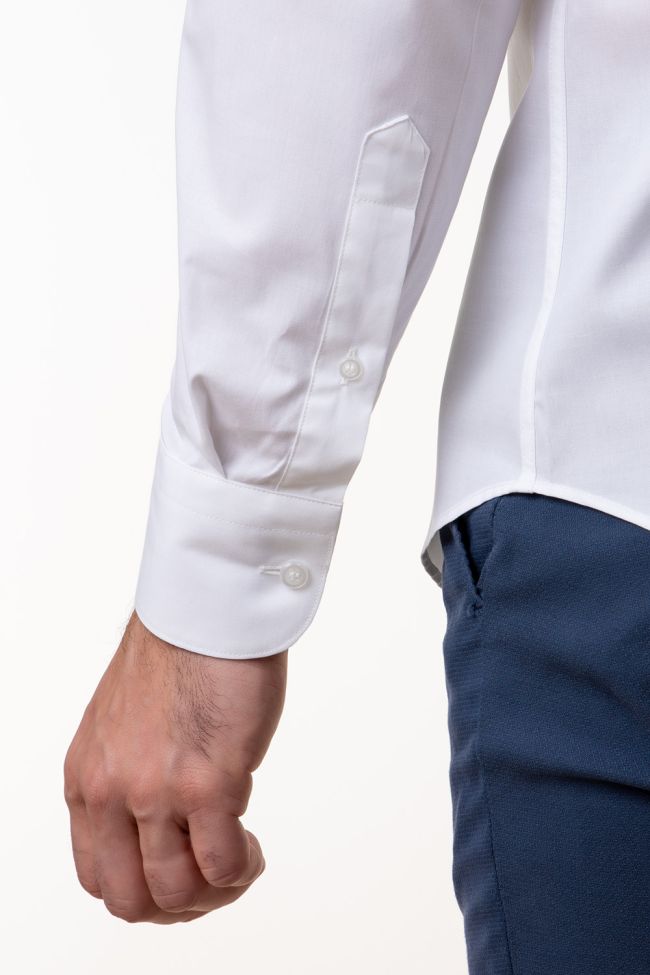 aplomb Hemd Herren Aplomb Slim Einfarbig 97% Baumwolle 3% elastan kragen Italienisch Lange Ärmel Versandkostenfrei