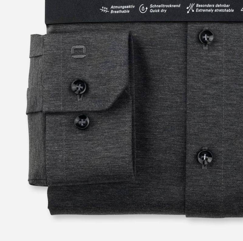 olymp Hemd Herren Olymp Slim Einfarbig kragen Französisch Lange Ärmel Flash Sale