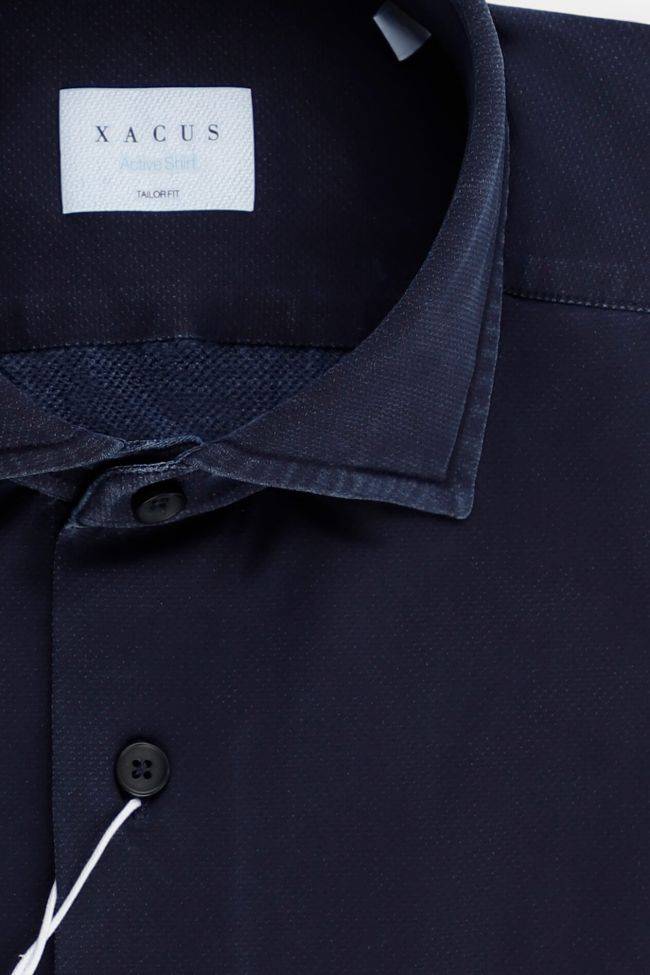 xacus Hemd Herren Xacus Regular Bügelfreie Einfarbig 86% polyamide 14% elastane kragen Französisch Lange Ärmel Saisonschlussverkauf