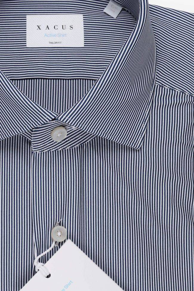xacus Hemd Herren Xacus Regular Bügelfreie Streifen 83% polyamide 17% elastane kragen Französisch Lange Ärmel Weihnachtsangebot