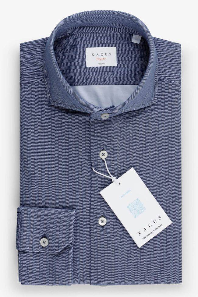 xacus Hemd Herren Xacus Regular Bügelfreie Halb Unifarben 90% Baumwolle 10% Polyester kragen Französisch Lange Ärmel Räumungsverkauf