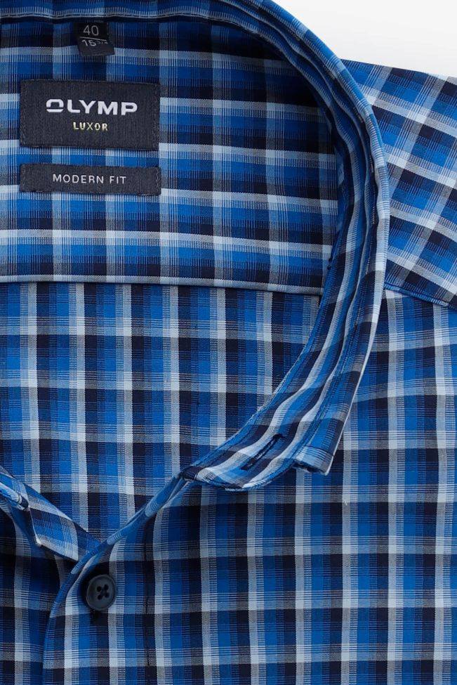 olymp Hemd Herren Olymp Classic Bügelfreie Karo 100% Baumwolle kragen Button-Down Lange Ärmel Bis zu 65% Rabatt