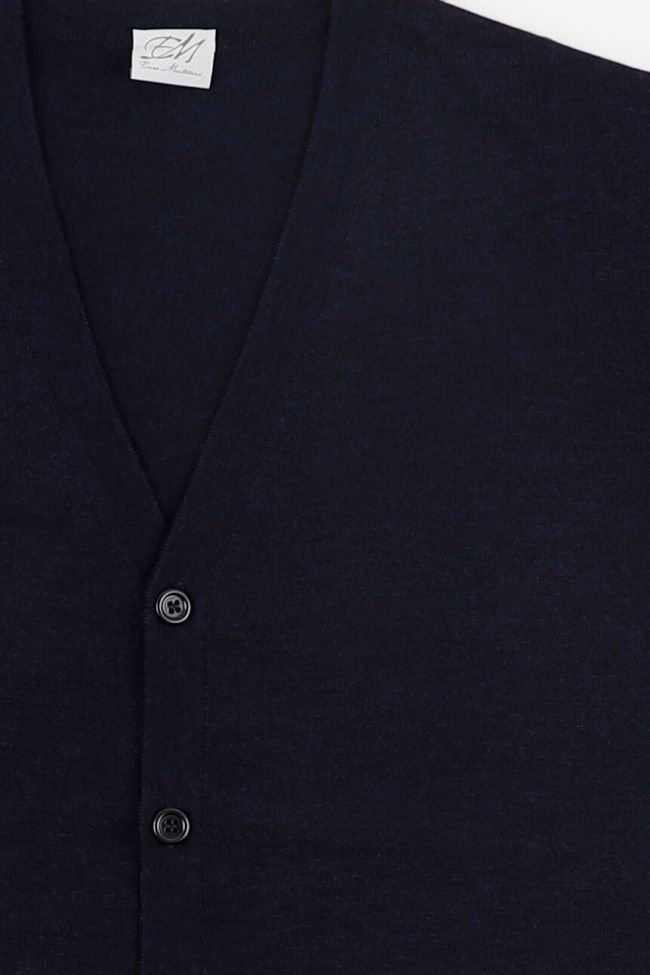 enzo mantovani Strickwaren Herren Enzo Mantovani Cardigan Classic Einfarbig 100% Merinowolle Extrafine Nur für heute