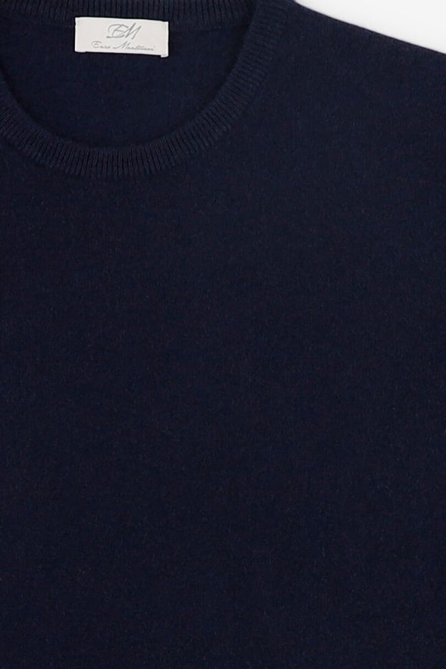 enzo mantovani Strickwaren Herren Enzo Mantovani Rundhalsausschnitt Regular Einfarbig 100% Kaschmir Verkauf