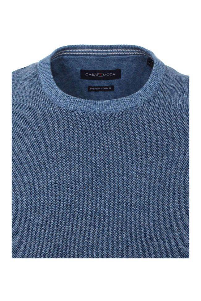 casamoda Strickwaren Herren Casamoda Rundhalsausschnitt Classic Einfarbig 90% Baumwolle 10% Polyester Fabrikpreis