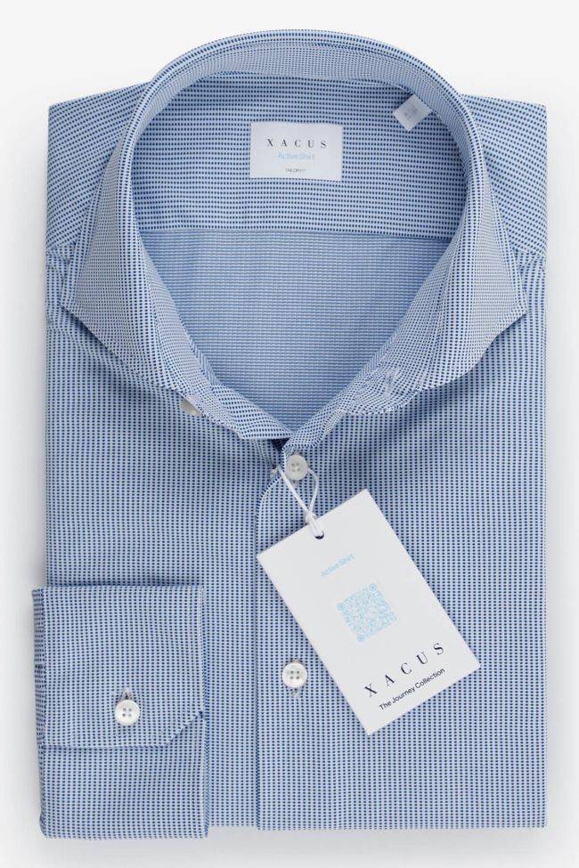 xacus Hemd Herren Xacus Regular Halb Unifarben 83% polyamide 17% elastane kragen Französisch Lange Ärmel Osterangebot