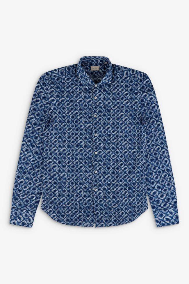 xacus Hemd Herren Xacus Regular Muster 100% Baumwolle gewaschen kragen Französisch Lange Ärmel Muttertagsangebot