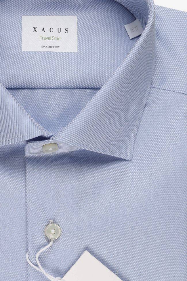 xacus Hemd Herren Xacus Classic Bügelfreie Einfarbig 100% Bio-Baumwolle kragen Französisch Lange Ärmel Valentinstagsangebot