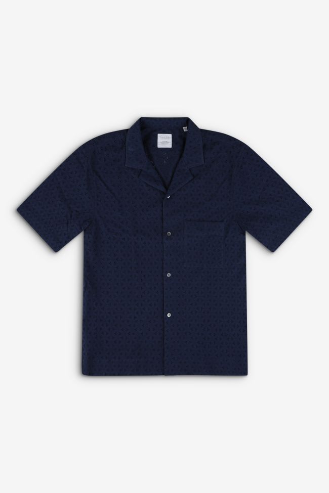xacus Hemd Herren Xacus Regular Muster 100% Baumwolle kragen Hawaiikragen Kurze Ärmel Neueste Mode