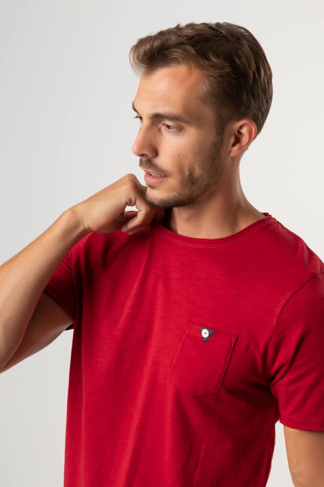 one & way T-shirt Herren One & Way Slim Einfarbig 100% Baumwolle Kurze Ärmel Große Rabatte