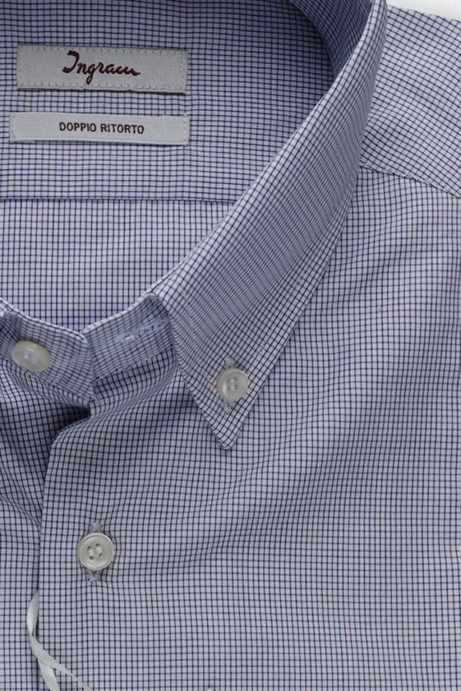 ingram Hemd Herren Ingram Slim Karo 100% Baumwolle kragen Button-Down Lange Ärmel Tiefpreis