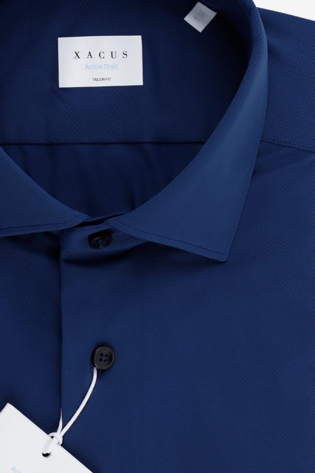 xacus Hemd Herren Xacus Regular Einfarbig 87% poliammide 13% elastan kragen Französisch Lange Ärmel Wochenangebot