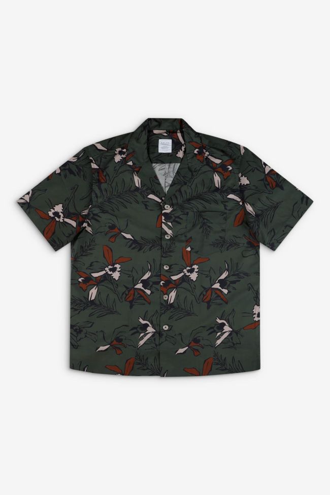 xacus Hemd Herren Xacus Regular Muster 100% Baumwolle kragen Hawaiikragen Kurze Ärmel Kostenlose Rückgabe