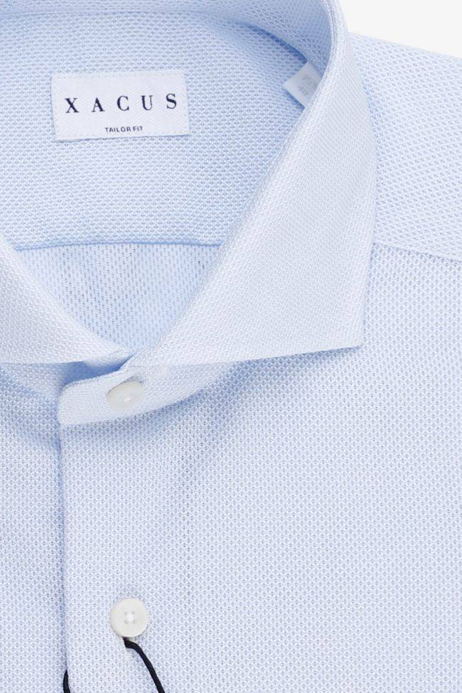 xacus Hemd Herren Xacus Regular Einfarbig 98% cotton 2% ea kragen Französisch Lange Ärmel Neueste Stile