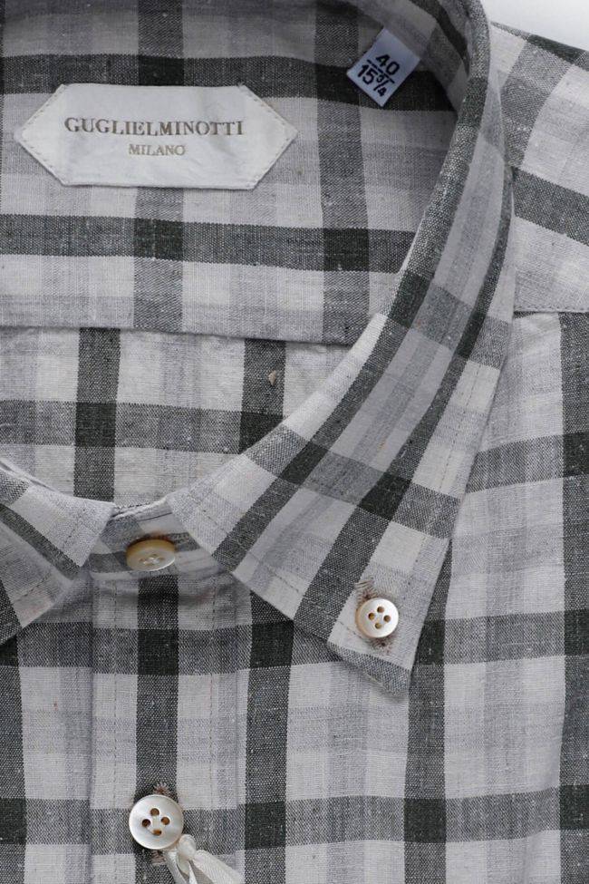 guglielminotti Hemd Herren Guglielminotti Regular Karo 100% Baumwolle kragen Button-Down Lange Ärmel Vierteljährliche Förderung